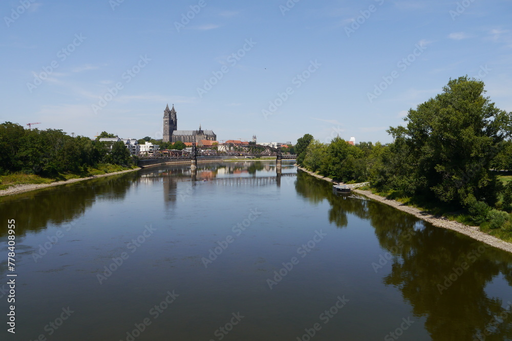 Elbe in Magdeburg