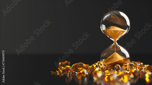 Illustration of a stylized hourglass with wings, representing the swift passage of time and the need for quick decision-making


 photo