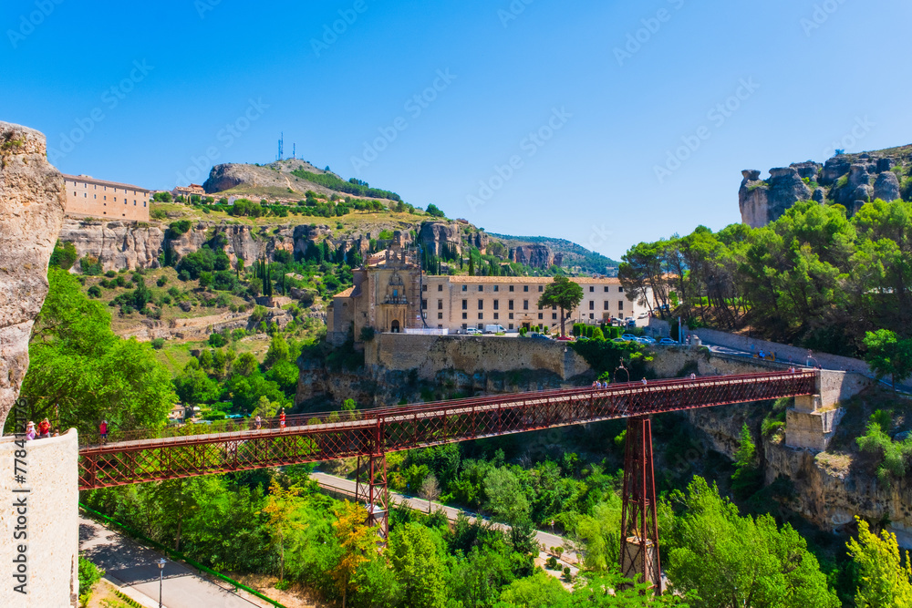 Fototapeta premium San Pablo Bridge in Cuenca.