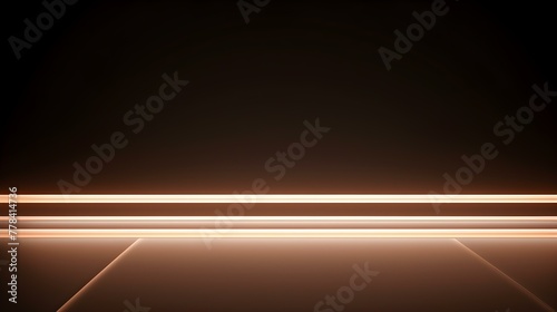 Abstract rose gold Neon Light Showroom for Product Presentation