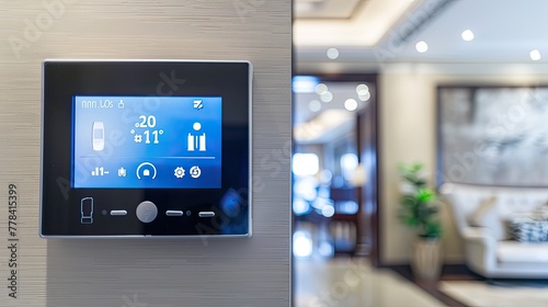 Touch screen control panel for home automation