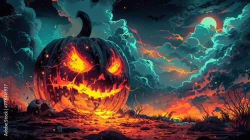 Fiery Pumpkin Night