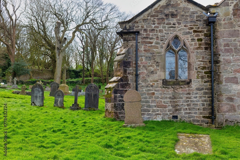 Fototapeta premium old stone church in Heysham