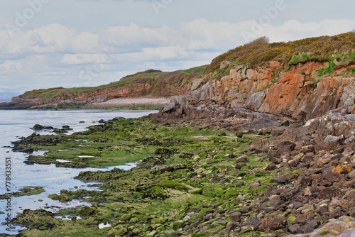 cliffs and sea in Heysham