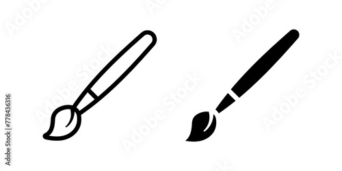 Brush icon. flat illustration of vector icon for web