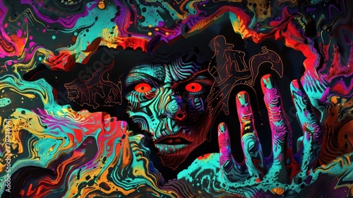 A Groove Carved by the Hands of Evil: A Malevolent Niche in Surreal Dreamscape Art