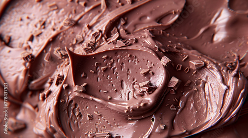 Foto de cerca de una helado de chocolate photo