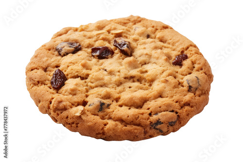 The Crispy Dream: A Delectable Cookie Close-Up. White or PNG Transparent Background.