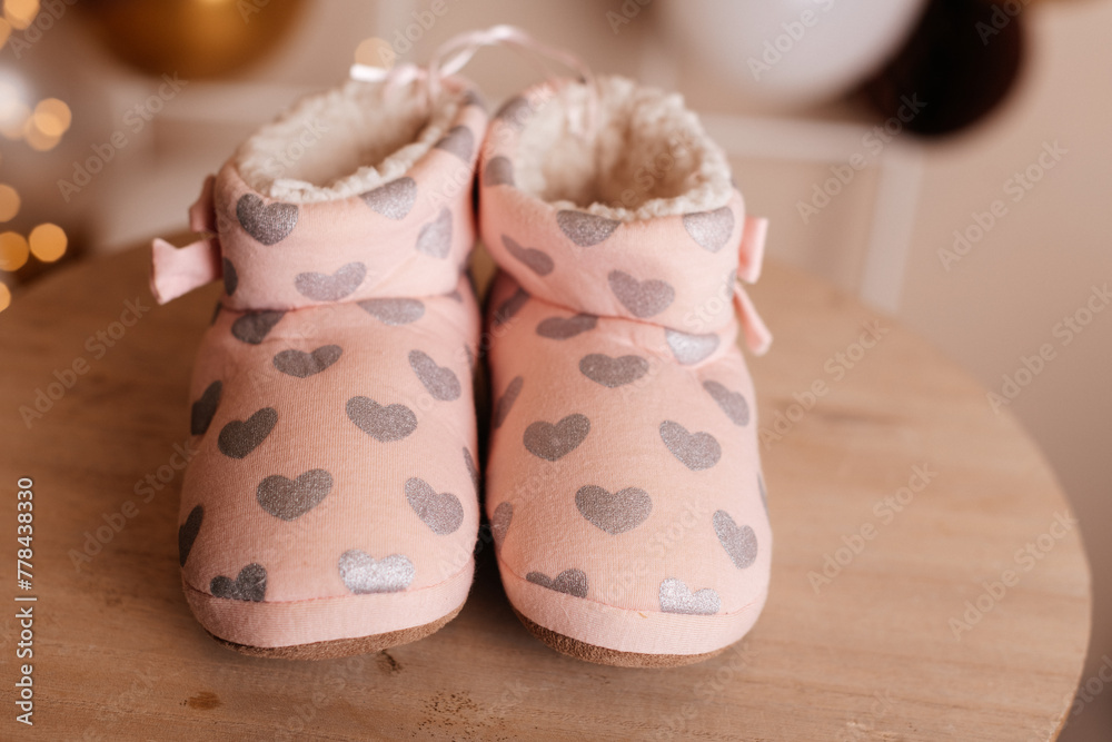 Soft light slippers for girls