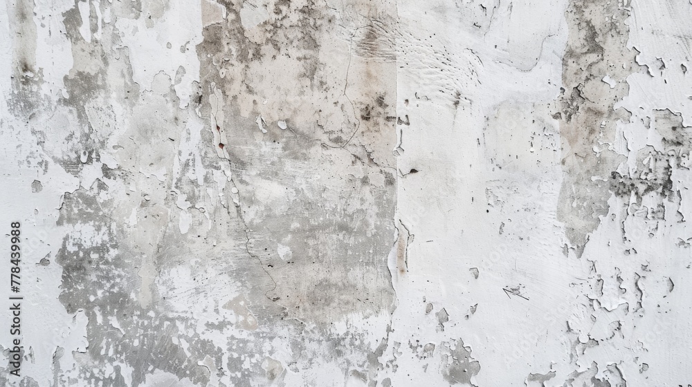Aged White and Gray Wall With Peeling Paint Aged White and Gray Wall With Peeling Paint