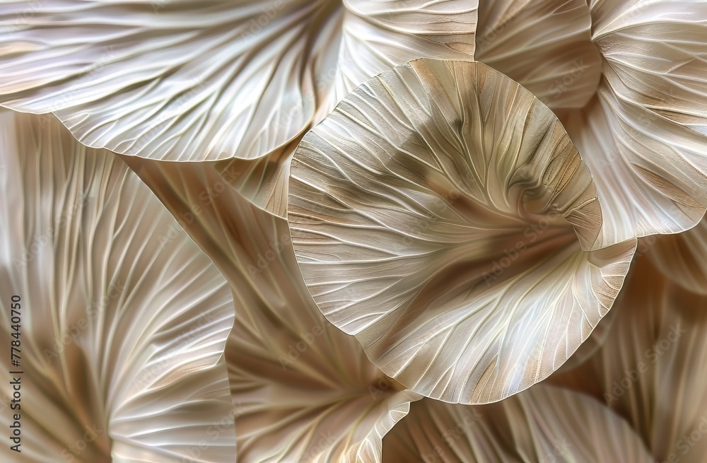 Beige Aesthetic Dried Leaves Delicate Background. Soft Wallpaper Texture of Transparent Macro Paper Leaves. Beige Aesthetic Dried Leaves Delicate Background. Soft Wallpaper Texture of Transparent Macro Paper Leaves.