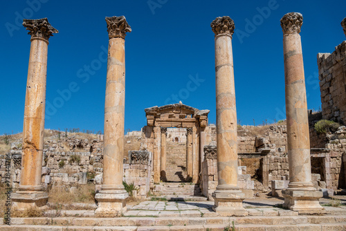 Jerash, Jordan antique archaeological site of classical heritage for tourists