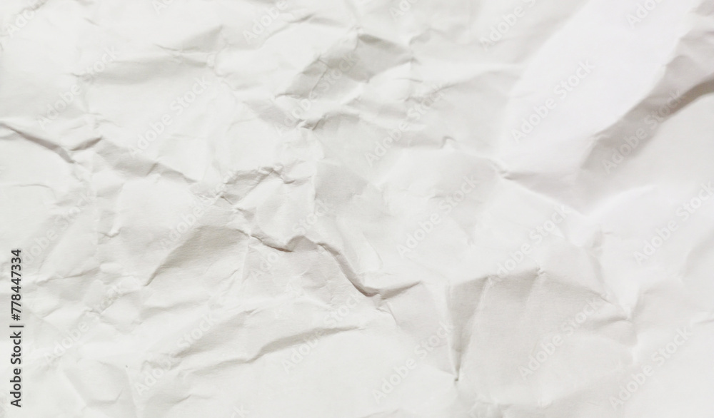 Fototapeta premium white crumpled paper texture background.