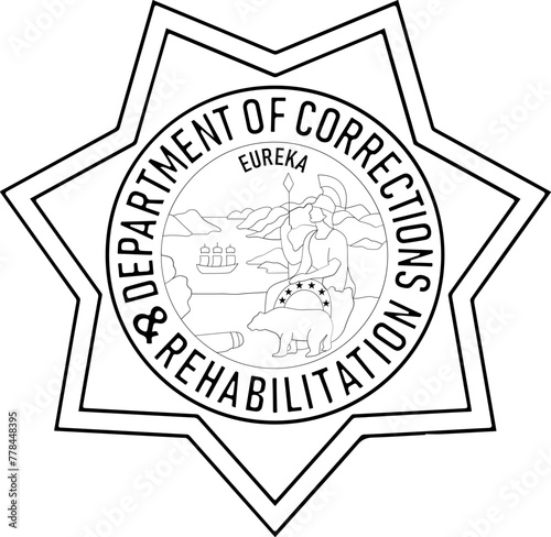 Wallpaper Mural Sheriff, svg badge, svg, eps, dxf, png, jpeg laser engraving, laser cutting, CNC Router file, wood engraving, laser file Torontodigital.ca