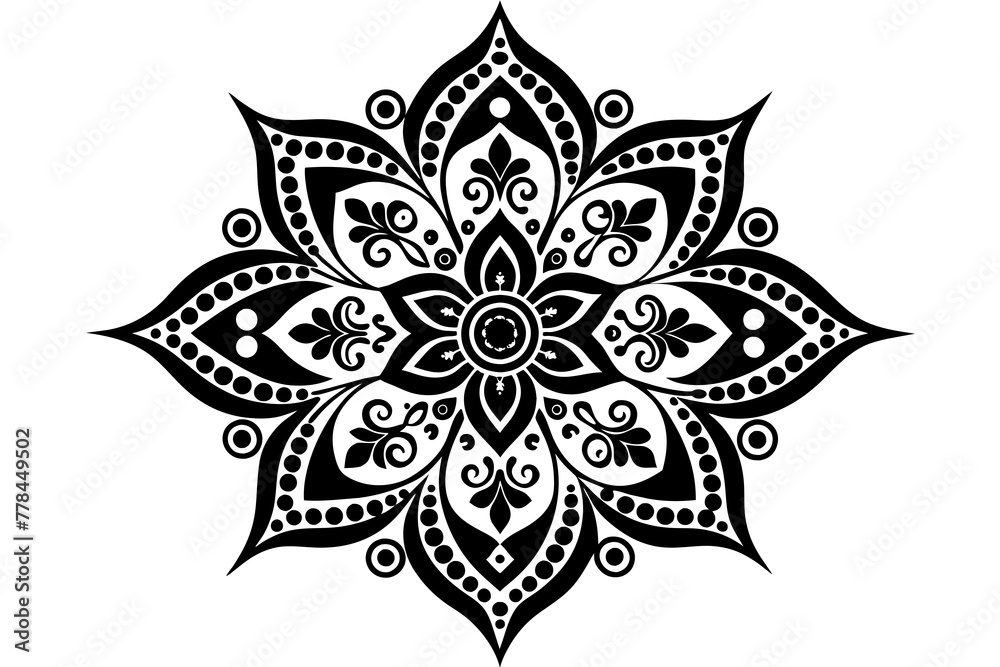 black and white star &  line-seamless-vector-illustration.