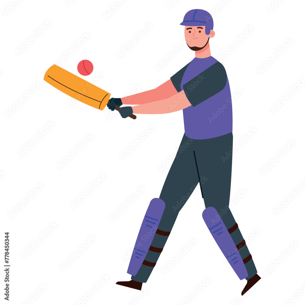 Fototapeta premium cricket man and equipment