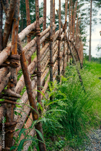 Wooden fence