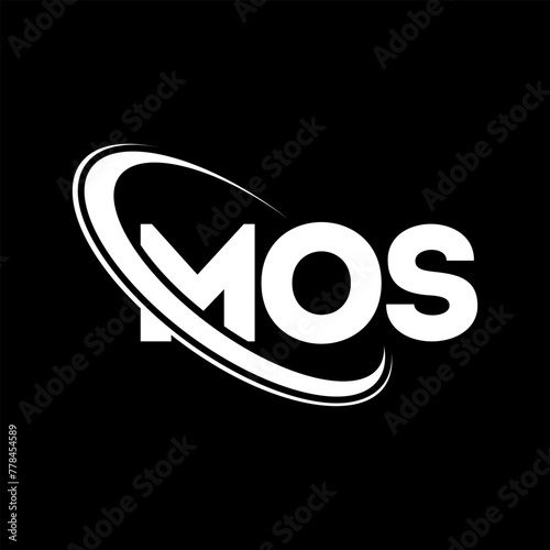 MOS logo. MOS letter. MOS letter logo design. Initials MOS logo linked with circle and uppercase monogram logo. MOS typography for technology, business and real estate brand.