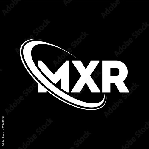 MXR logo. MXR letter. MXR letter logo design. Initials MXR logo linked with circle and uppercase monogram logo. MXR typography for technology, business and real estate brand. photo