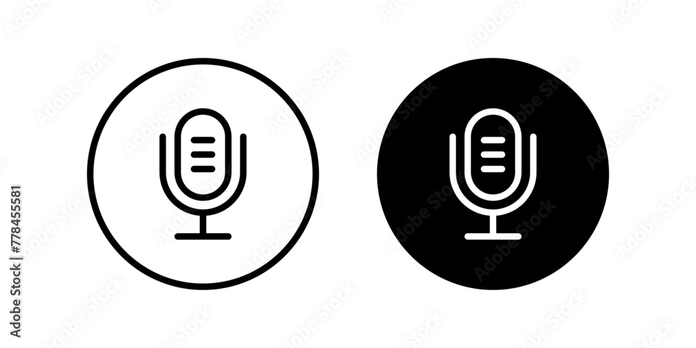 Microphone icon. Record sign. for mobile concept and web design. vector illustration Microphone icon. Record sign. for mobile concept and web design. vector illustration