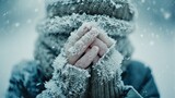 Clasped Hands in Extreme Cold