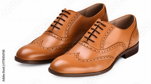 brown leather shoe AI generative