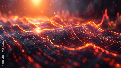 dynamic lines, evoking the momentum and energy of financial markets