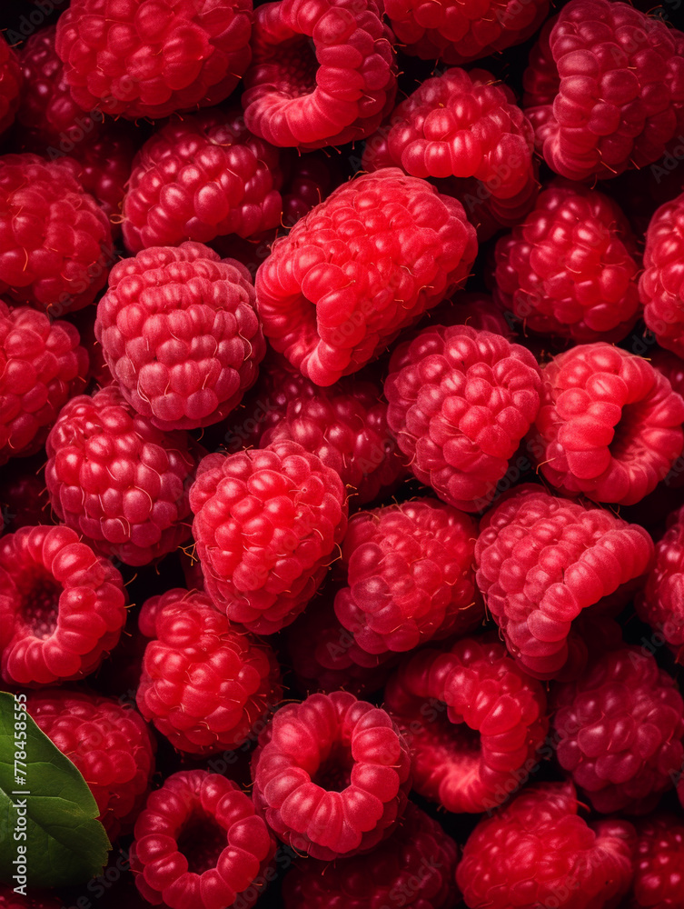 raspberries on a white raspberries on a white