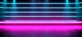 neon lights and glowing neon strips