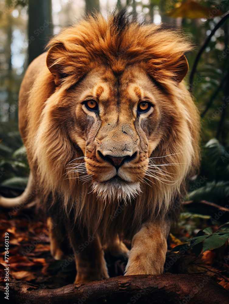 portrait of a lion portrait of a lion
