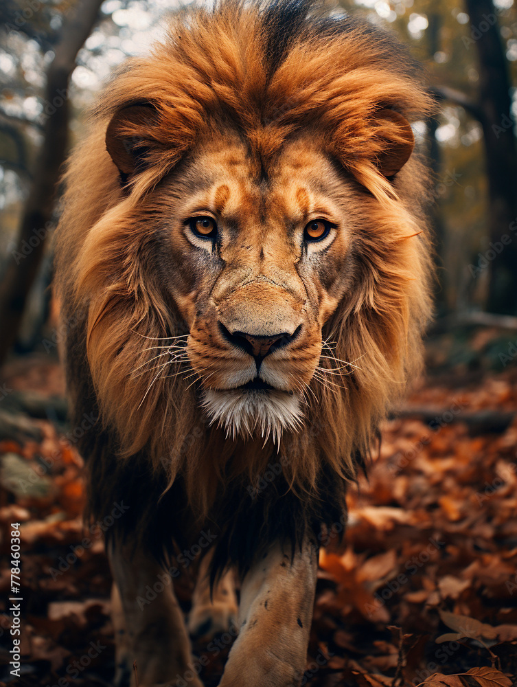 portrait of a lion portrait of a lion