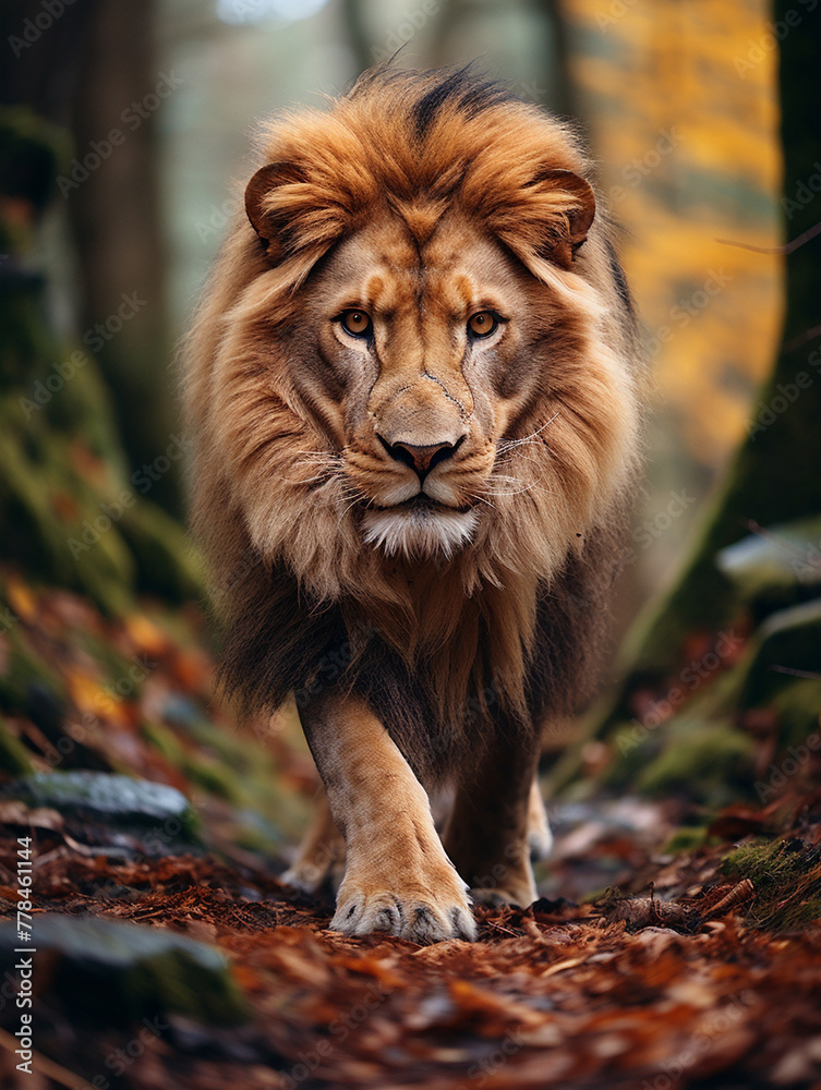 Fototapeta premium portrait of a lion