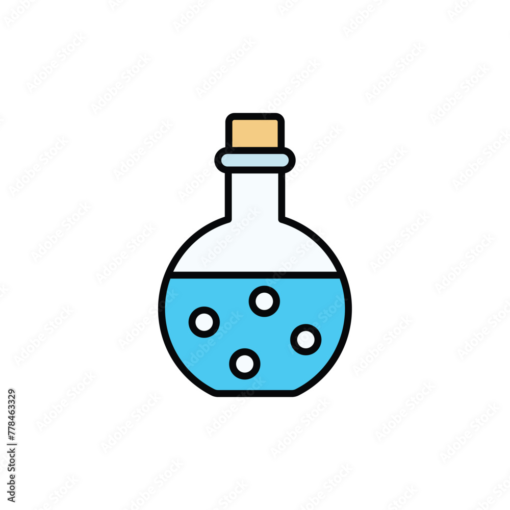 Potion icon design with white background stock illustration Potion icon design with white background stock illustration