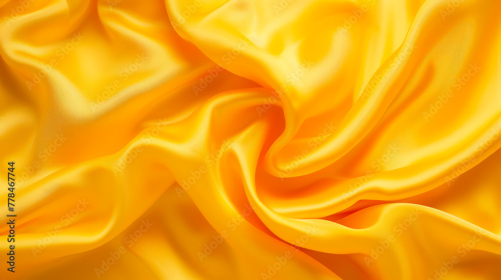 yellow silk background. close-up of a luxurious, rich satin fabric with light reflecting off its smooth, undulating waves, creating a sense of depth and texture. yellow silk background. close-up of a luxurious, rich satin fabric with light reflecting off its smooth, undulating waves, creating a sense of depth and texture.