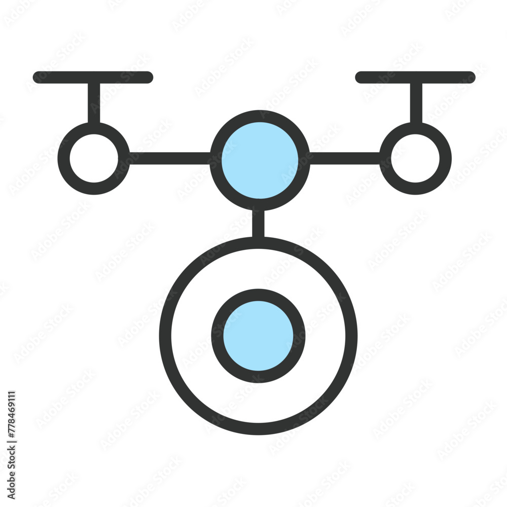 Aerial UAV cartoon color Icon pack Aerial UAV cartoon color Icon pack