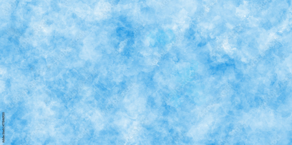 Abstract blue and white fantasy watercolor background .splash acrylic blue and white background .banner for wallpaper .watercolor wash aqua painted texture .abstract hand paint square stain backdrop .