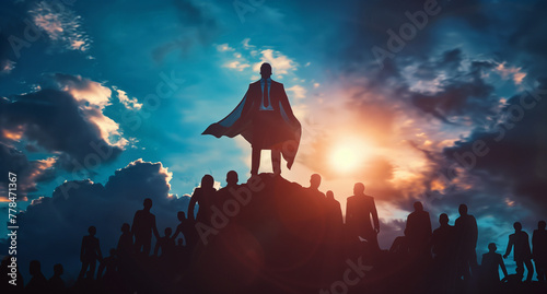 Businessman super hero