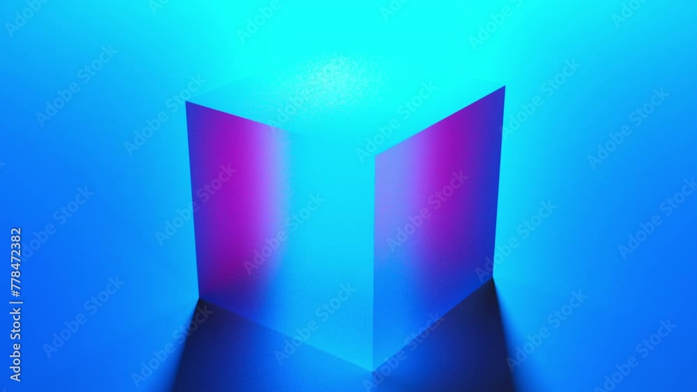 Orange and blue cube. Computer generated 3d render Orange and blue cube. Computer generated 3d render