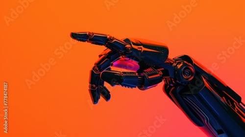 robot hand pointing photo