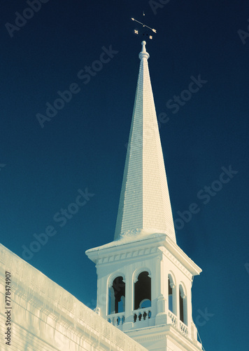 Church Steeple in Williston, Vermont.  photo