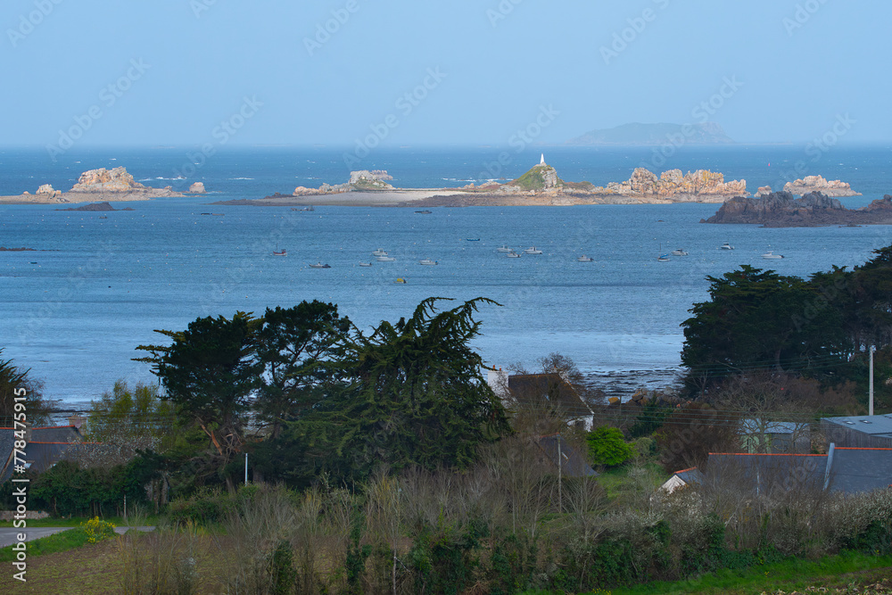 Fototapeta premium Joli paysage du Trégor en Bretagne-France