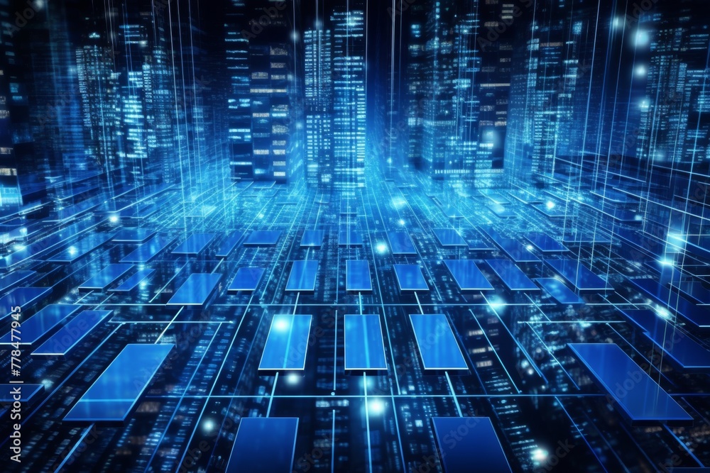 Advancing Energy Sustainability with the Smart Grid, IoT, Technology Concept, Background