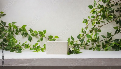 Elevated Simplicity: Pedestal Mockup for Natural Product Showcase