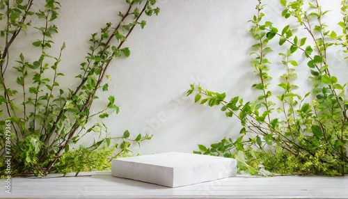 Elevated Simplicity: Pedestal Mockup for Natural Product Showcase