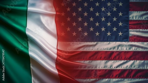 Italian and American Flag: Symbolizing Heritage and Unity