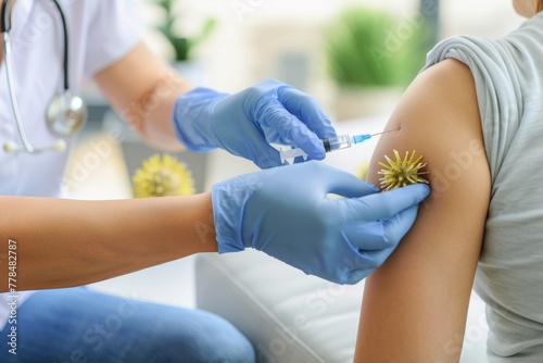 Wallpaper Mural Strengthening Global Health Initiatives through Advanced Vaccination Practices and Sterile Medical Tools in Healthcare Settings Torontodigital.ca