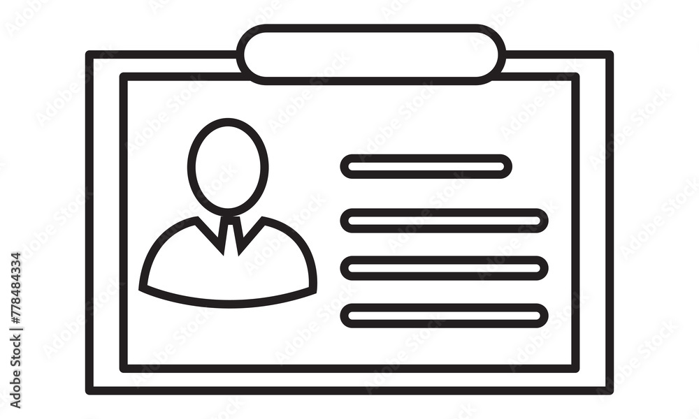 ID Card icon collection. Employee clerk card, driver license, Identification card, staff identification card symbol. Design for website and mobile ... ID Card icon collection. Employee clerk card, driver license, Identification card, staff identification card symbol. Design for website and mobile ...