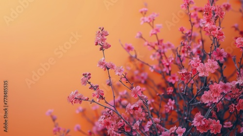 Bunch of Flowers Hanging on Wall