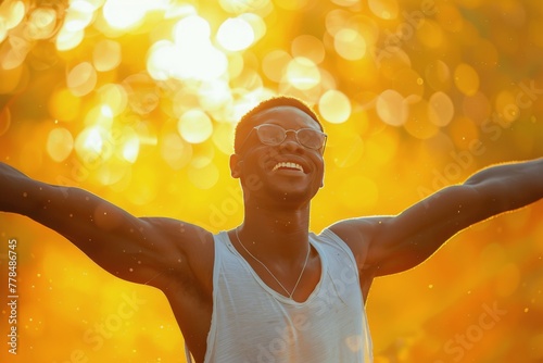 Woman Wearing Sunglasses and Yellow Scarf