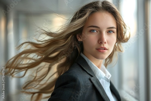 Woman Standing in Front of Window